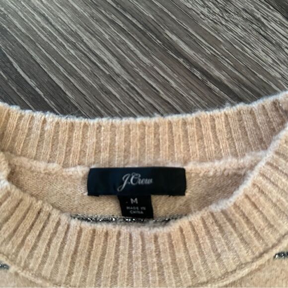 J. Crew Sequin Stripe Supersoft Yarn Sweater - Picture 6 of 8